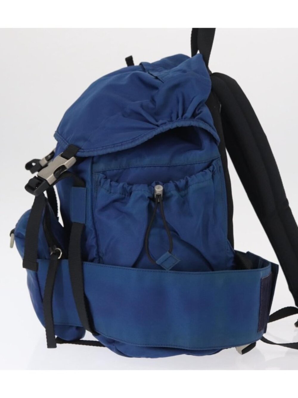 PRADA Backpack Nylon Blue Silver - Picture 3 of 16